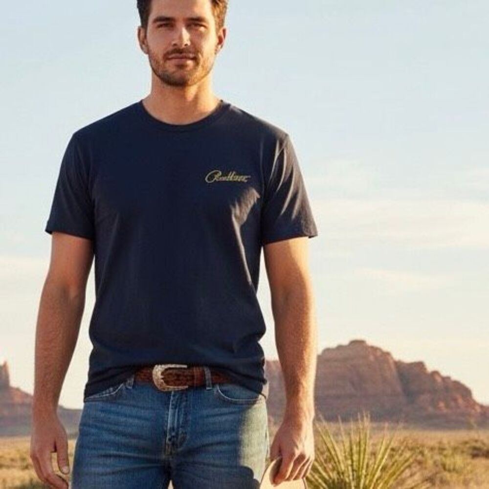 Pendleton Graphic T-Shirt Large Navy Southwest Aztec Logo Tee